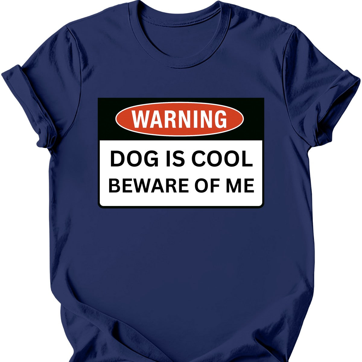 Warning T-Shirt - Navy