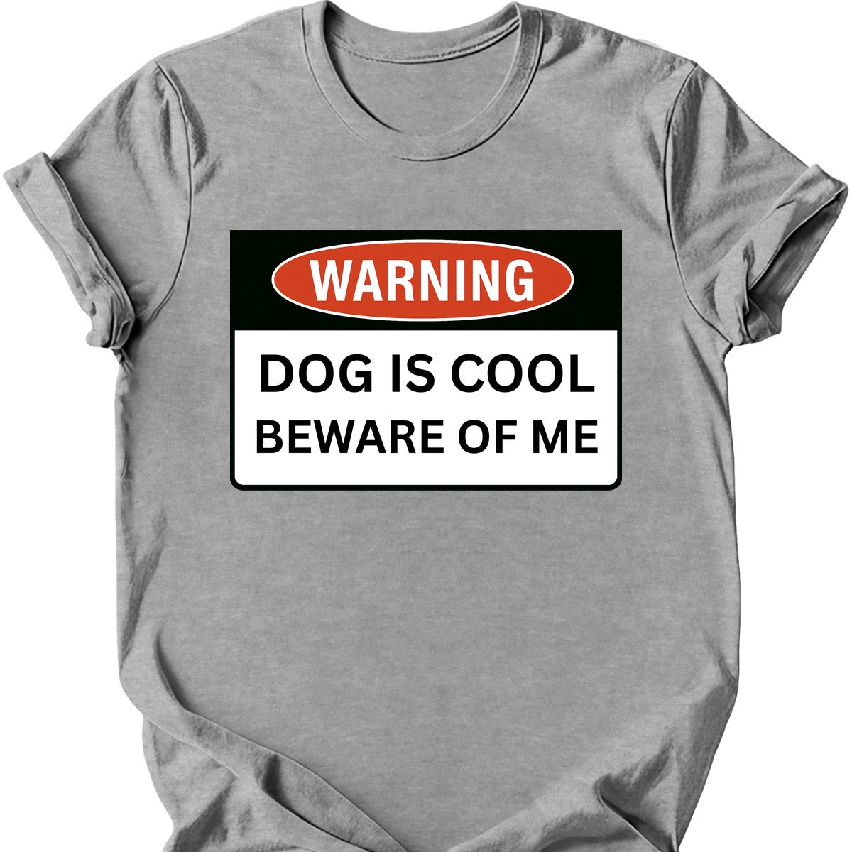 Warning T-Shirt - Sport Grey