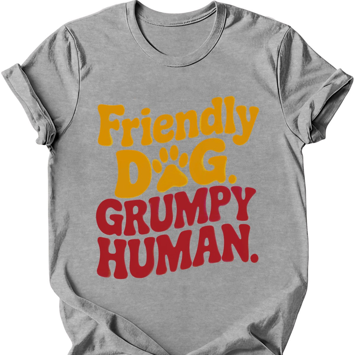 Grumpy Human T-Shirt - Sport Grey