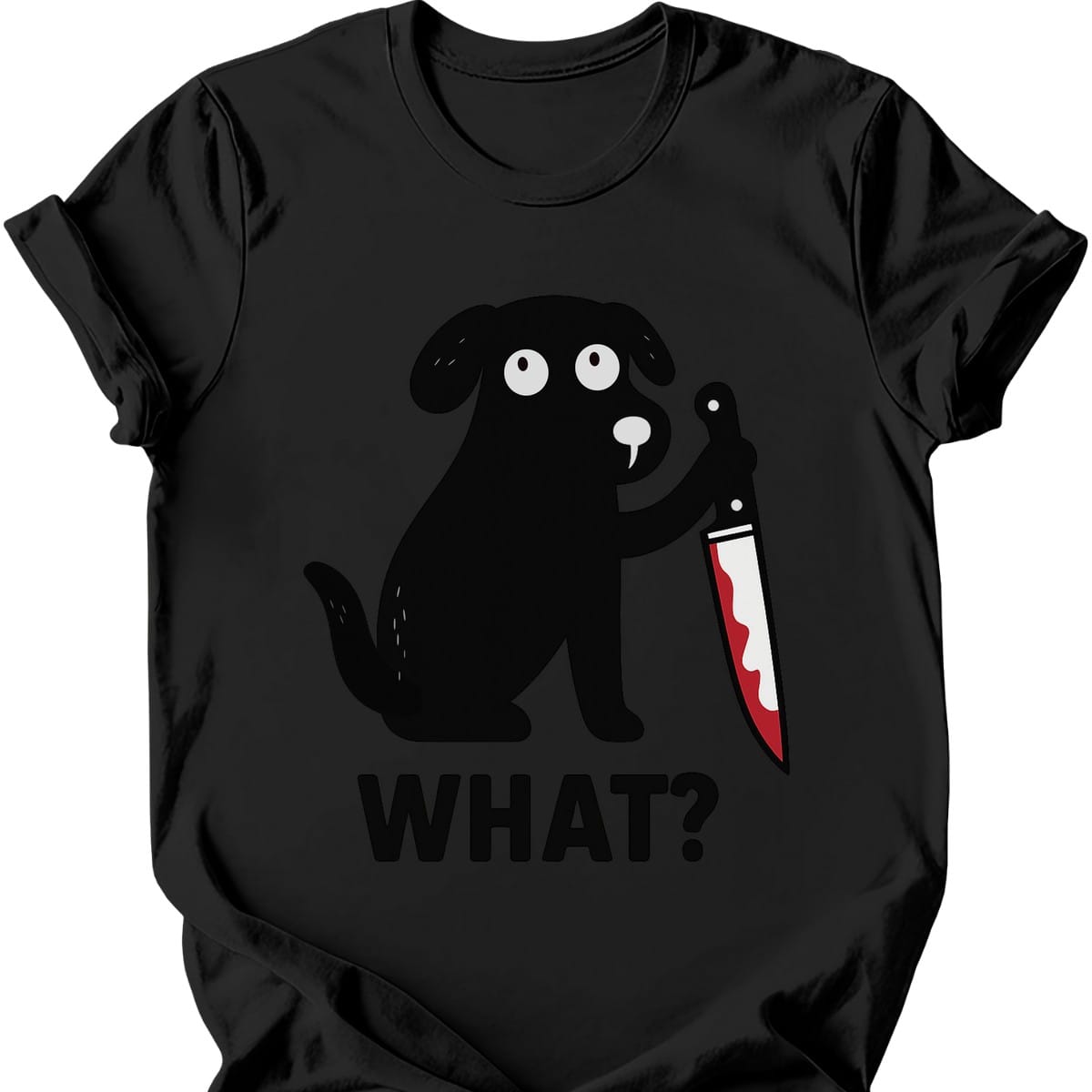 What Dog T-Shirt - Black