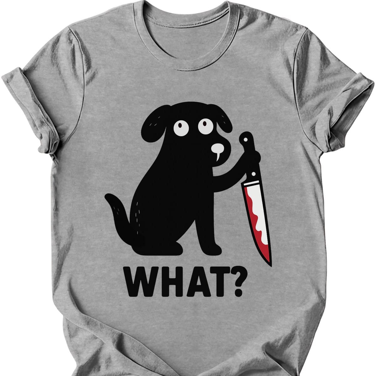 What Dog T-Shirt - Sport Grey