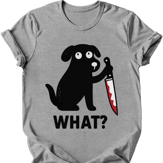 What Dog T-Shirt - Sport Grey