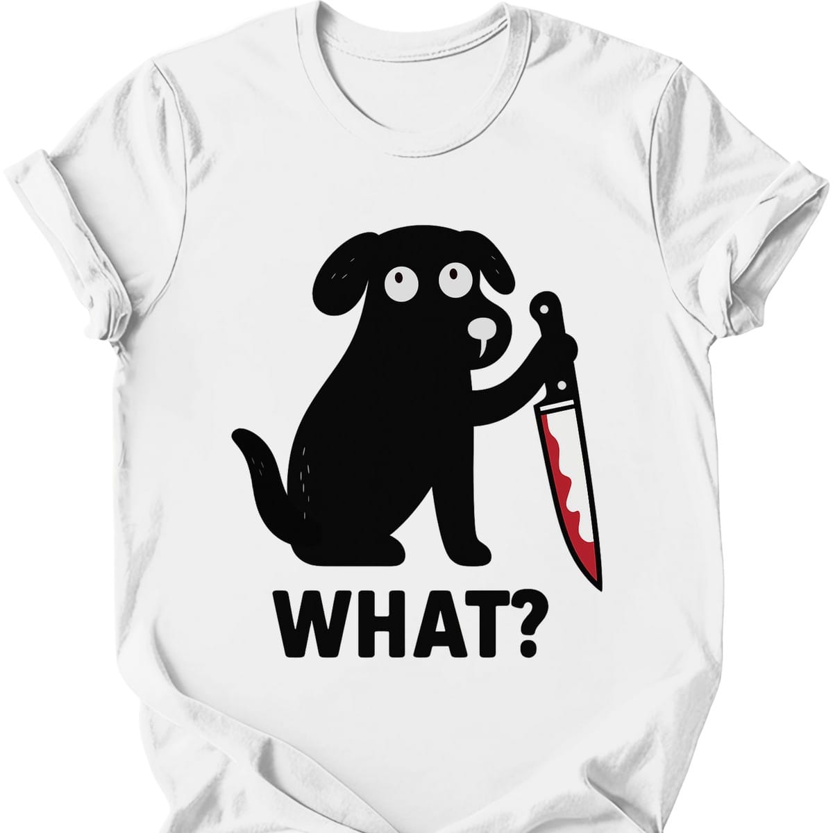 What Dog T-Shirt - White