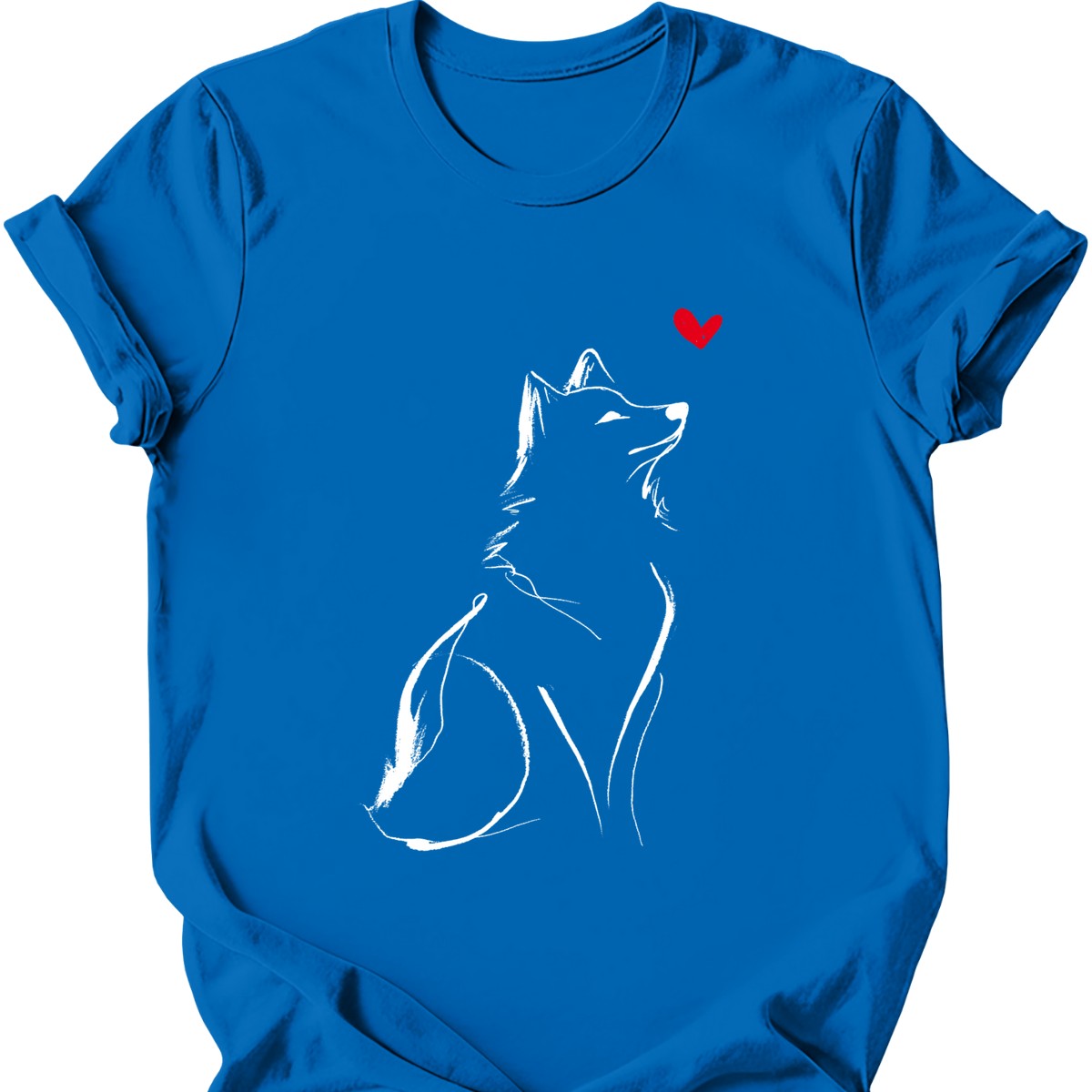 Shiba Inu sketch tee royal