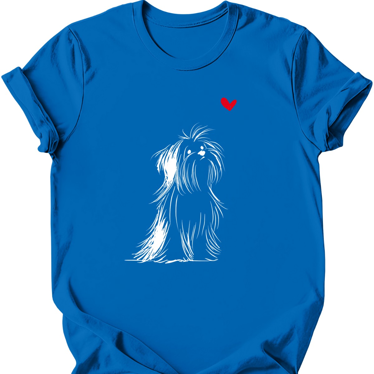 Shih Tzu sketch tee royal
