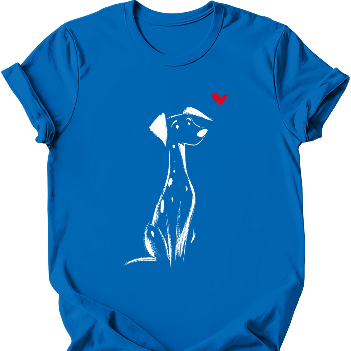 Dalmatian sketch tee royal