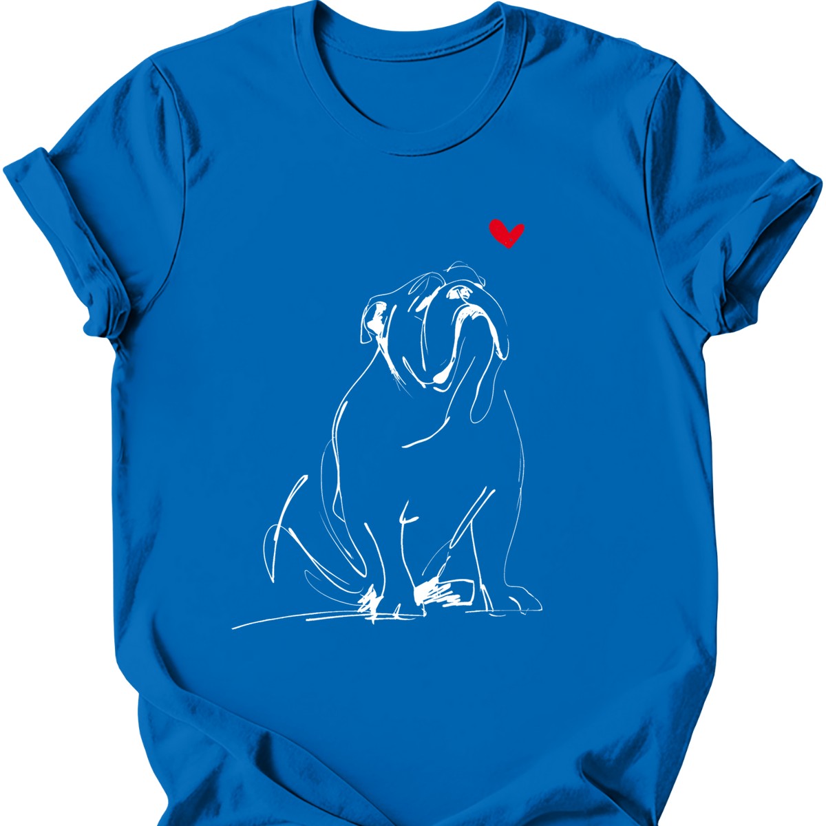 Bulldog sketch tee royal