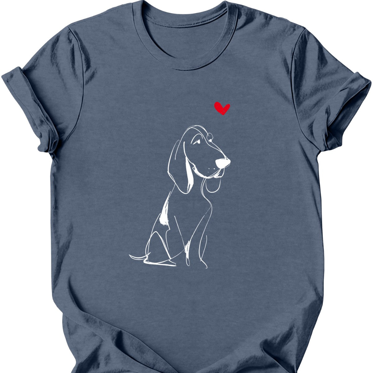 Bracco Italiano sketch tee heather indigo