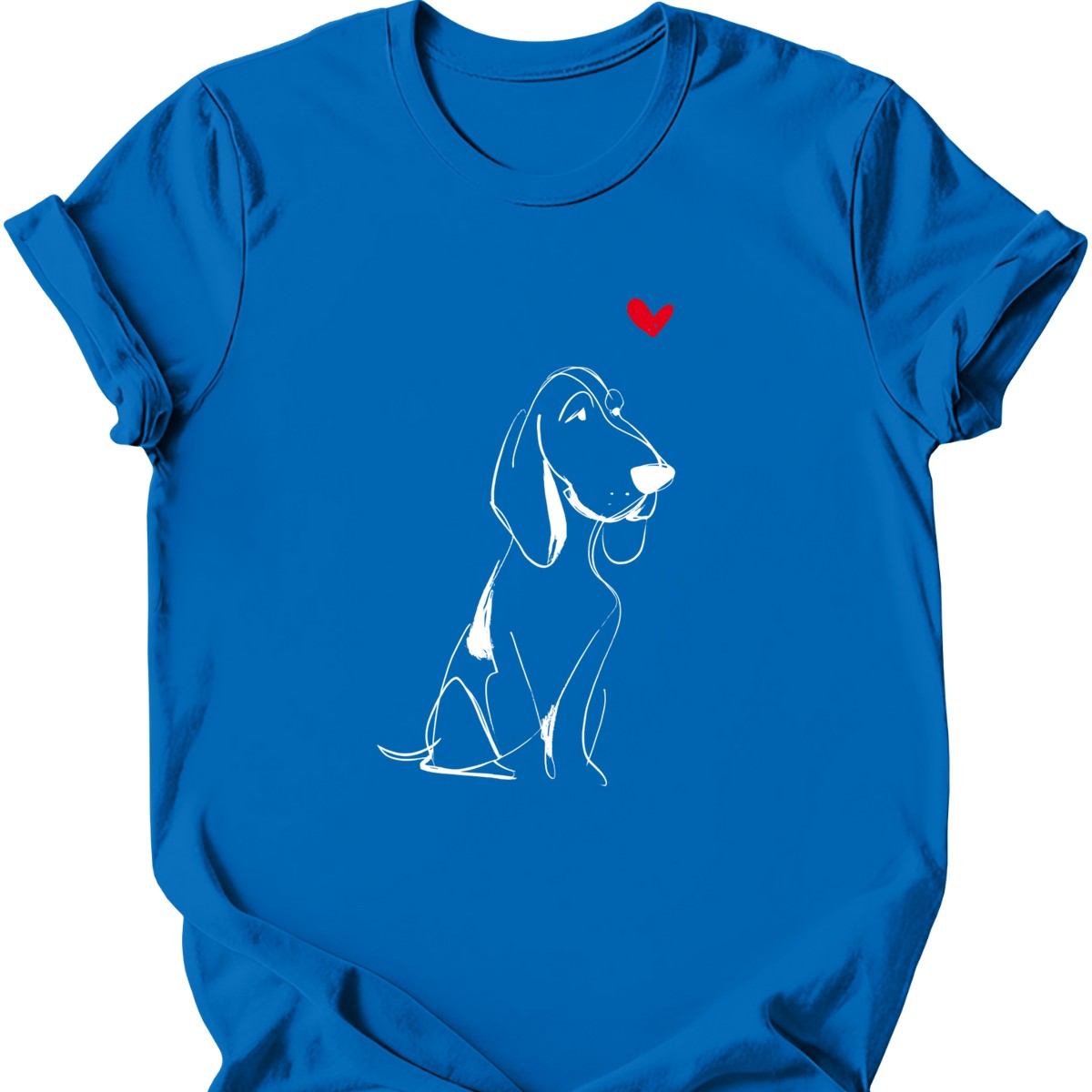 Bracco Italiano sketch tee royal