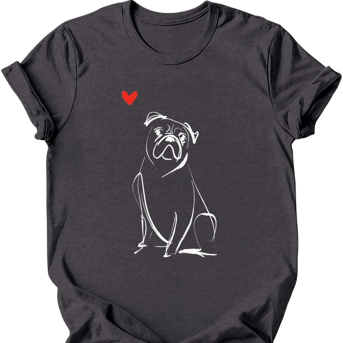 Boxer sketch tee dark heather