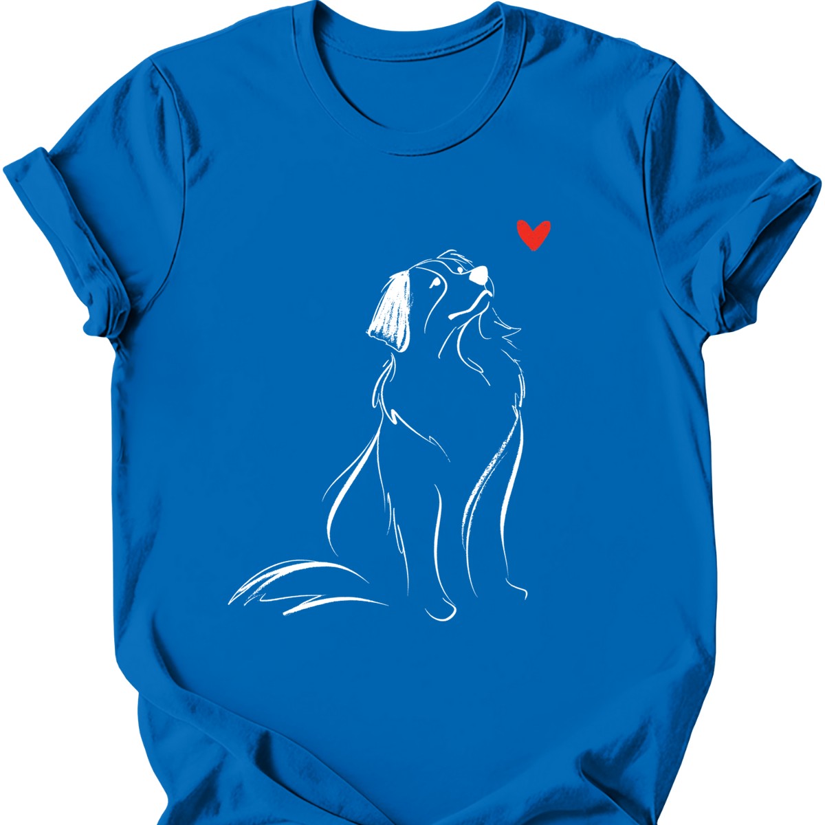 Bernese Mountain Dog sketch tee royal