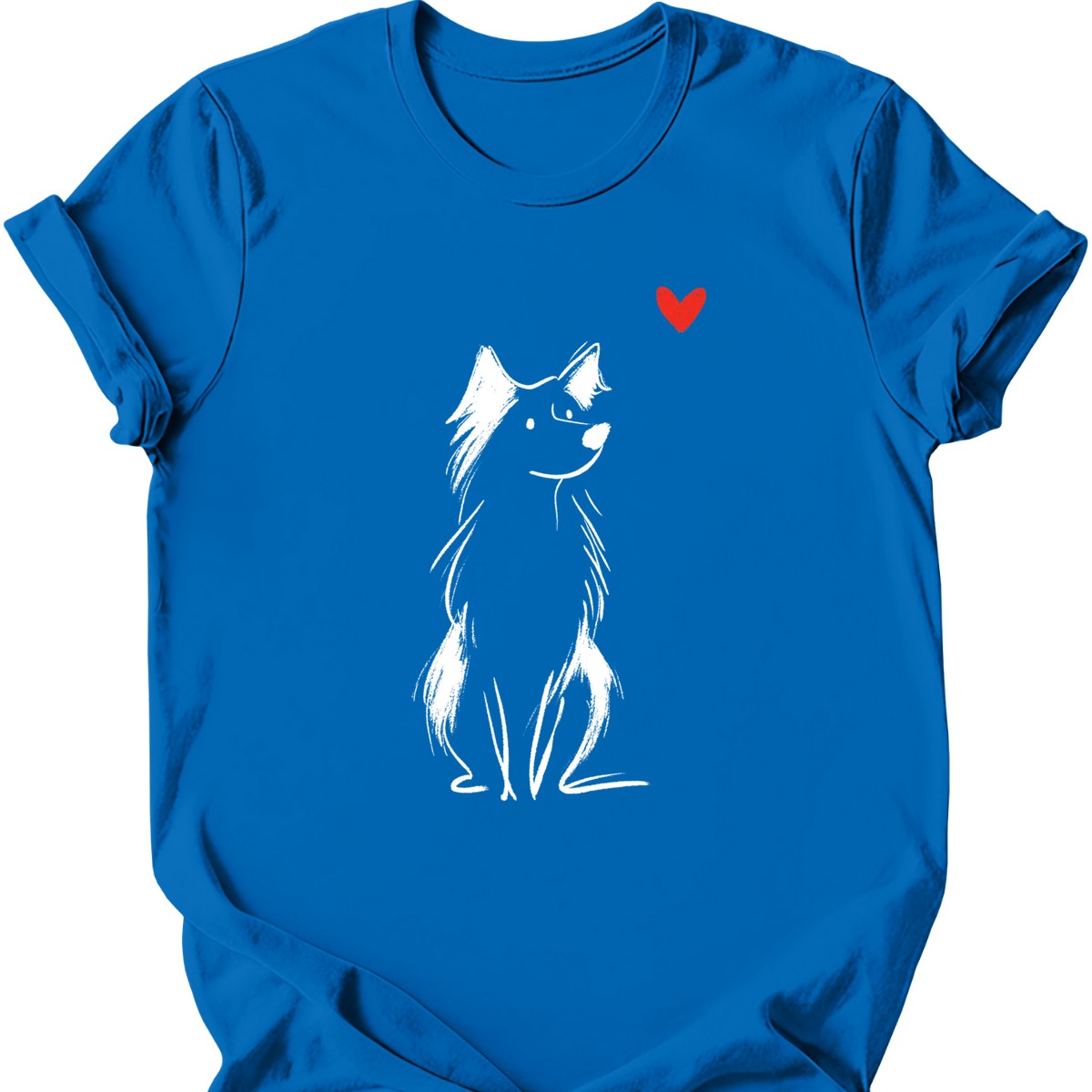 Australian Shepherd sketch tee royal