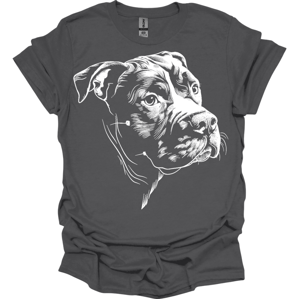 Pit Bull - Line Art T-Shirt