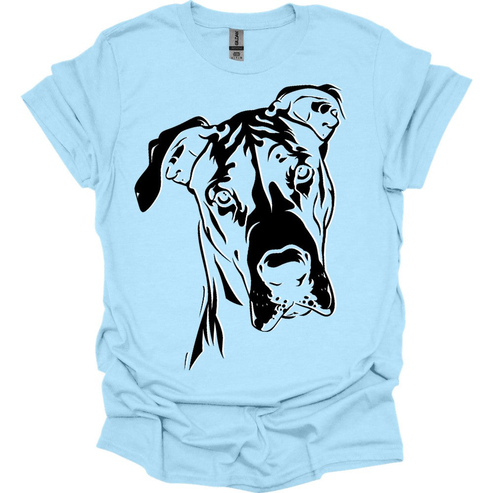 Great Dane - Line Art T-Shirt