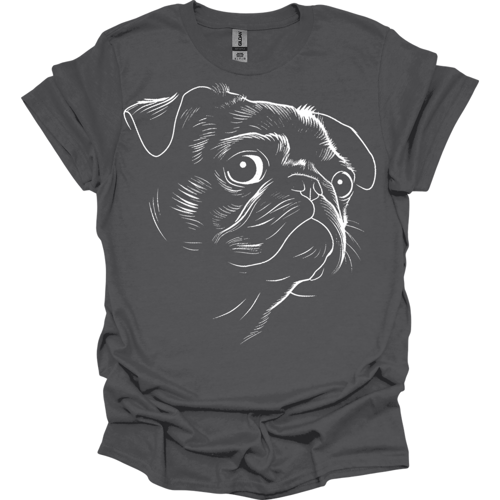 Pug - Line Art T-Shirt