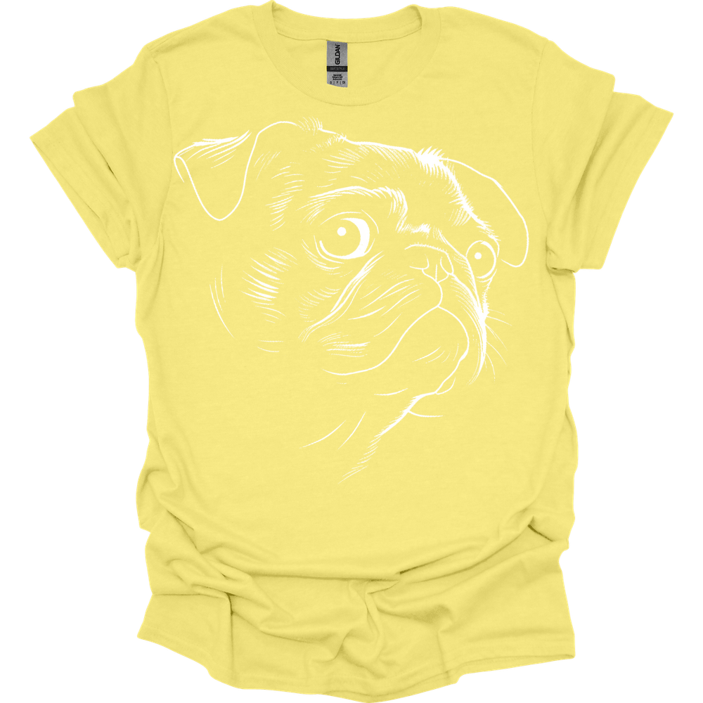Pug - Line Art T-Shirt