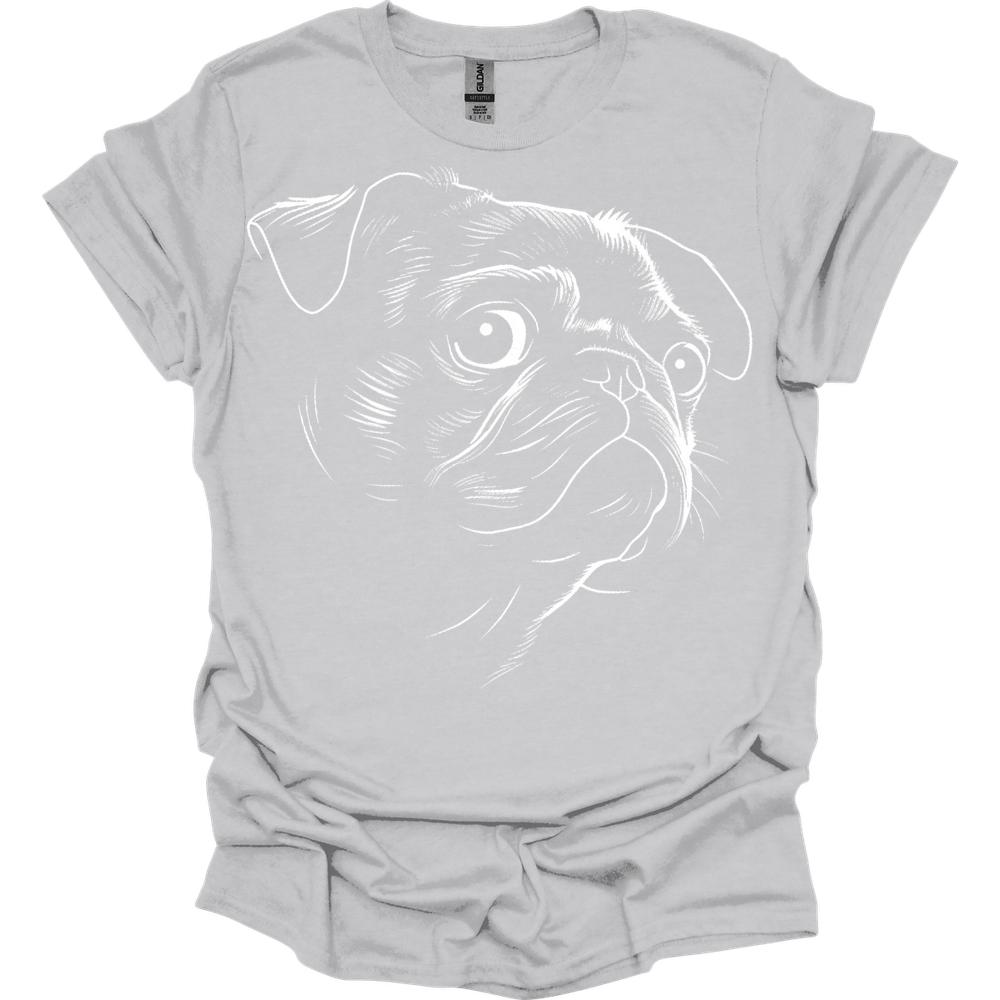 Pug - Line Art T-Shirt