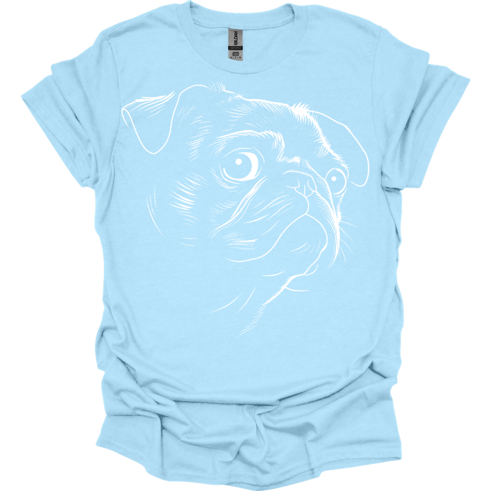 Pug - Line Art T-Shirt