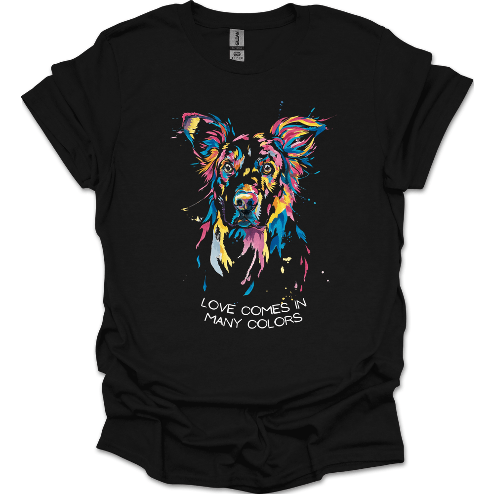 Golden Retriever - Love Comes In Many Colors T-Shirt