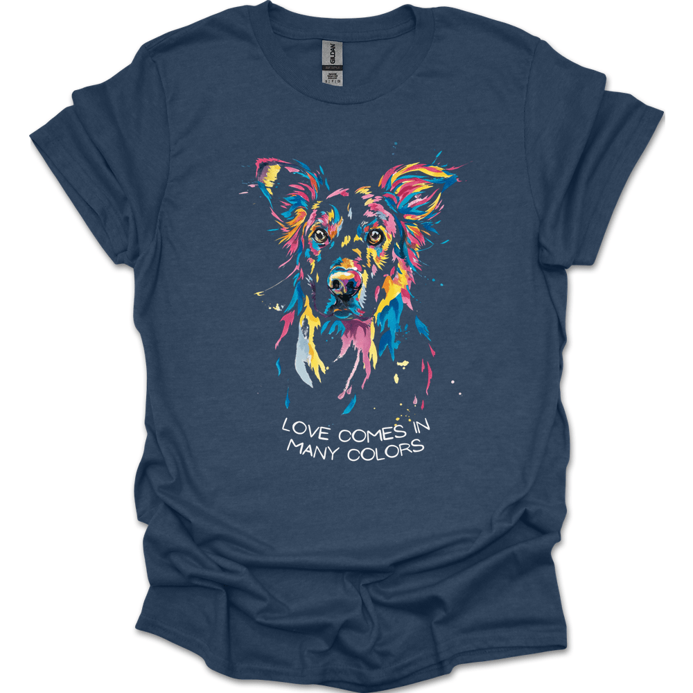 Golden Retriever - Love Comes In Many Colors T-Shirt
