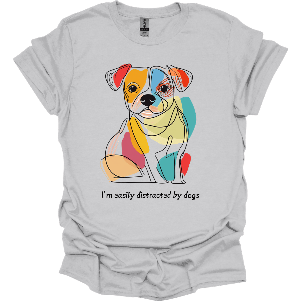 I'm Easily Distracted By Dogs 3 T-Shirt