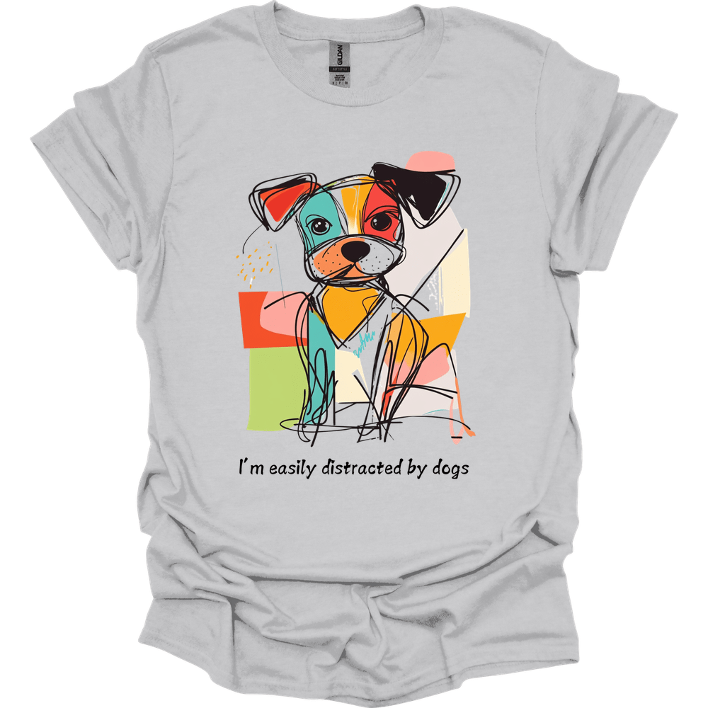 I'm Easily Distracted By Dogs 9 T-Shirt