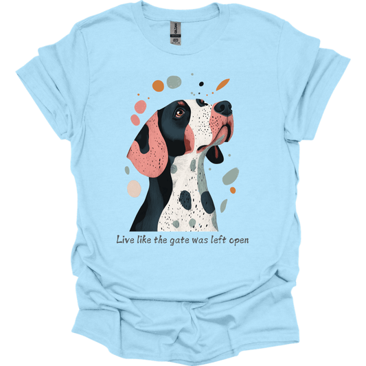 Springer Spaniel - Live Like The Gate Was Left Open T-Shirt