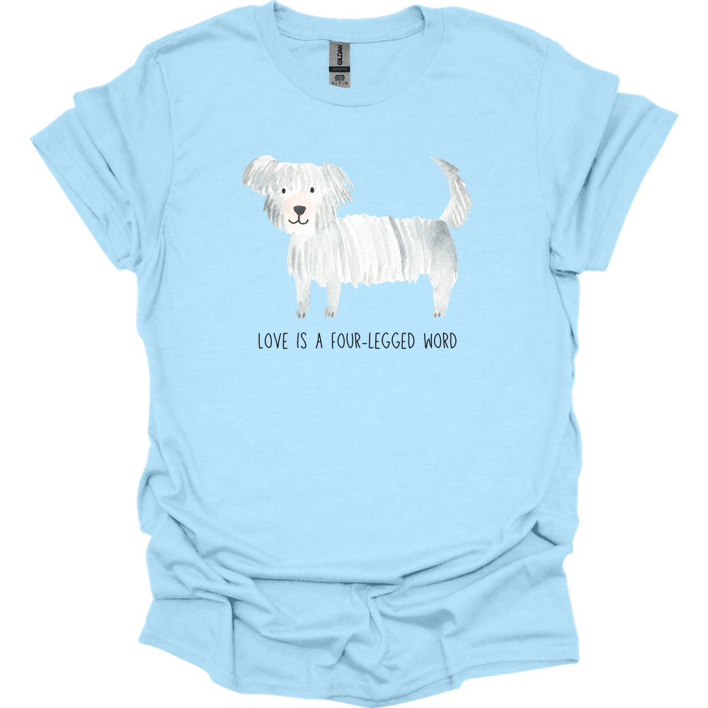 Maltese - Love Is A Four-Legged Word T-Shirt