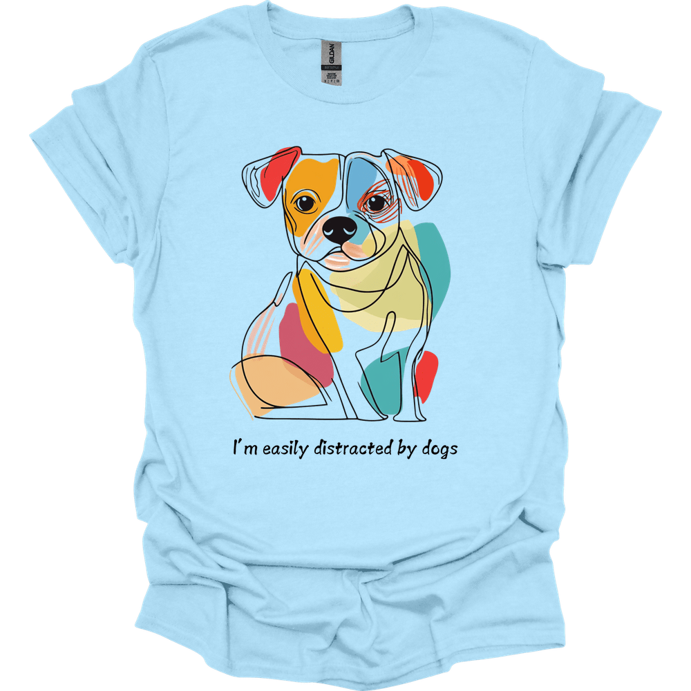 I'm Easily Distracted By Dogs 3 T-Shirt