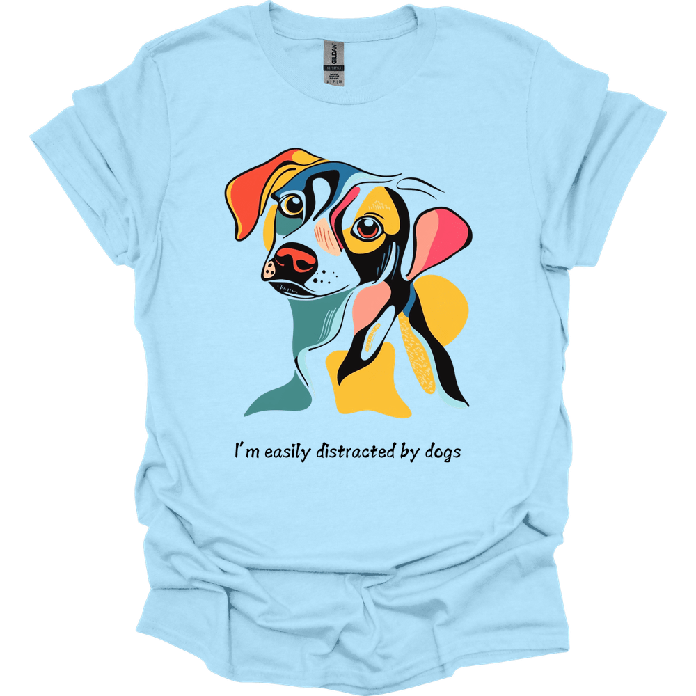 I'm Easily Distracted By Dogs 5 T-Shirt