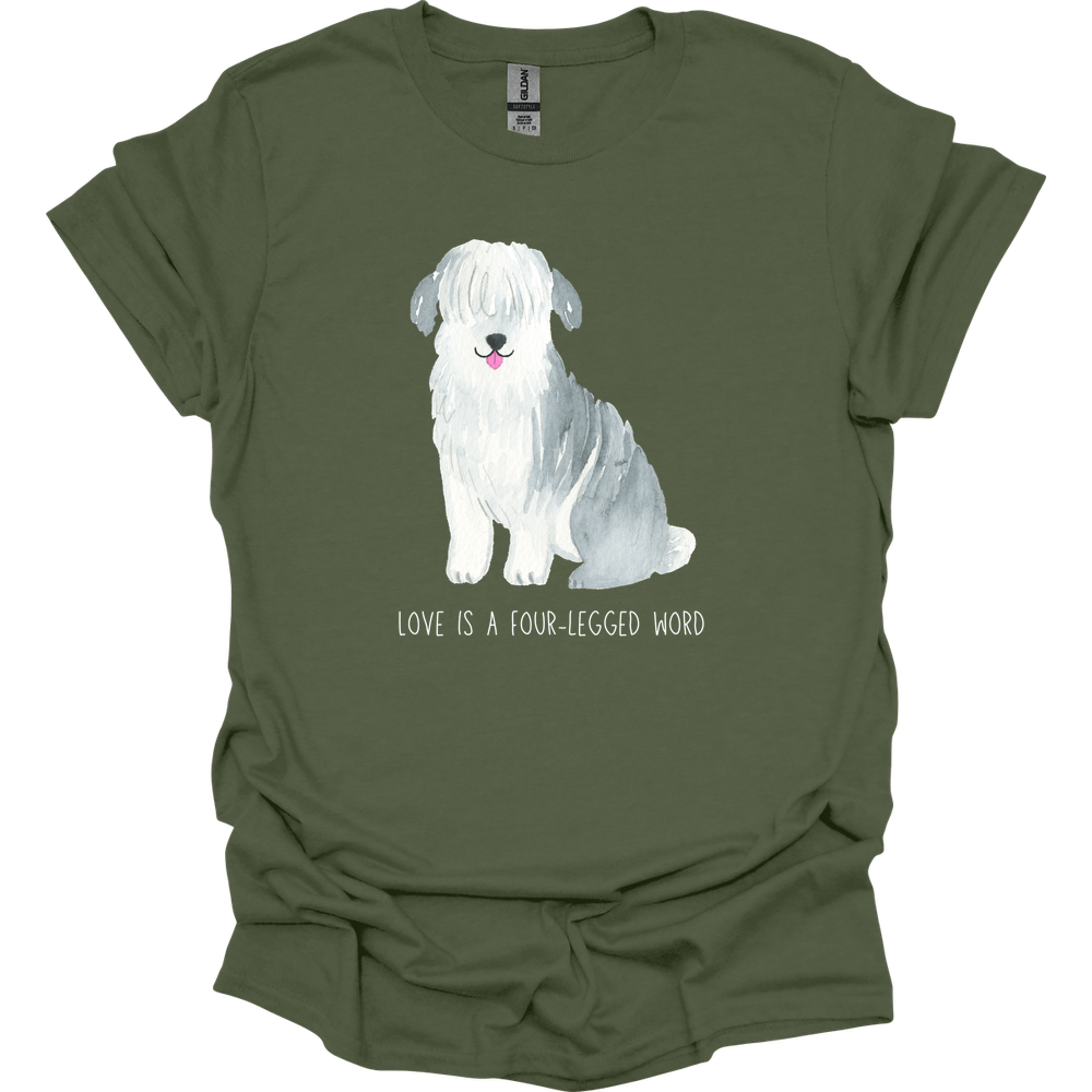 Sheepdog - Love Is A Four-Legged Word T-Shirt