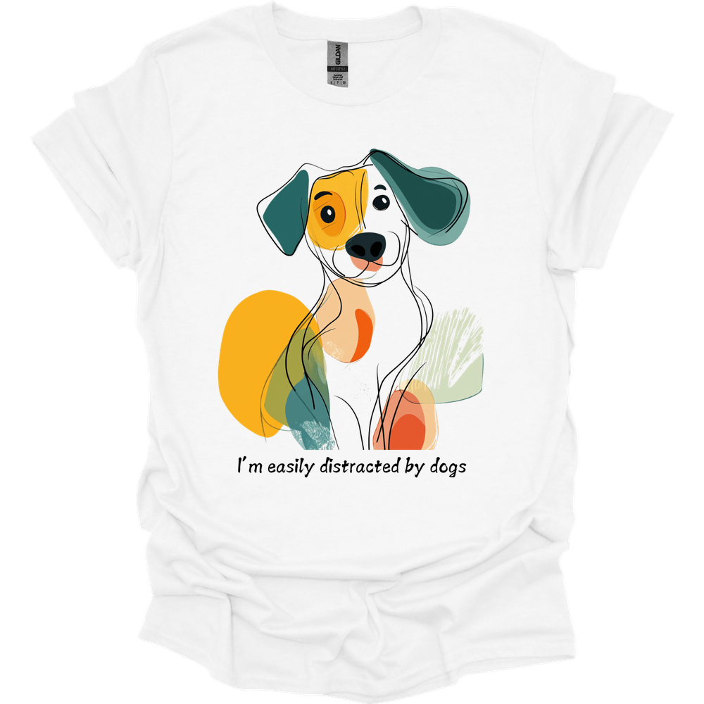 I'm Easily Distracted By Dogs 2 T-Shirt