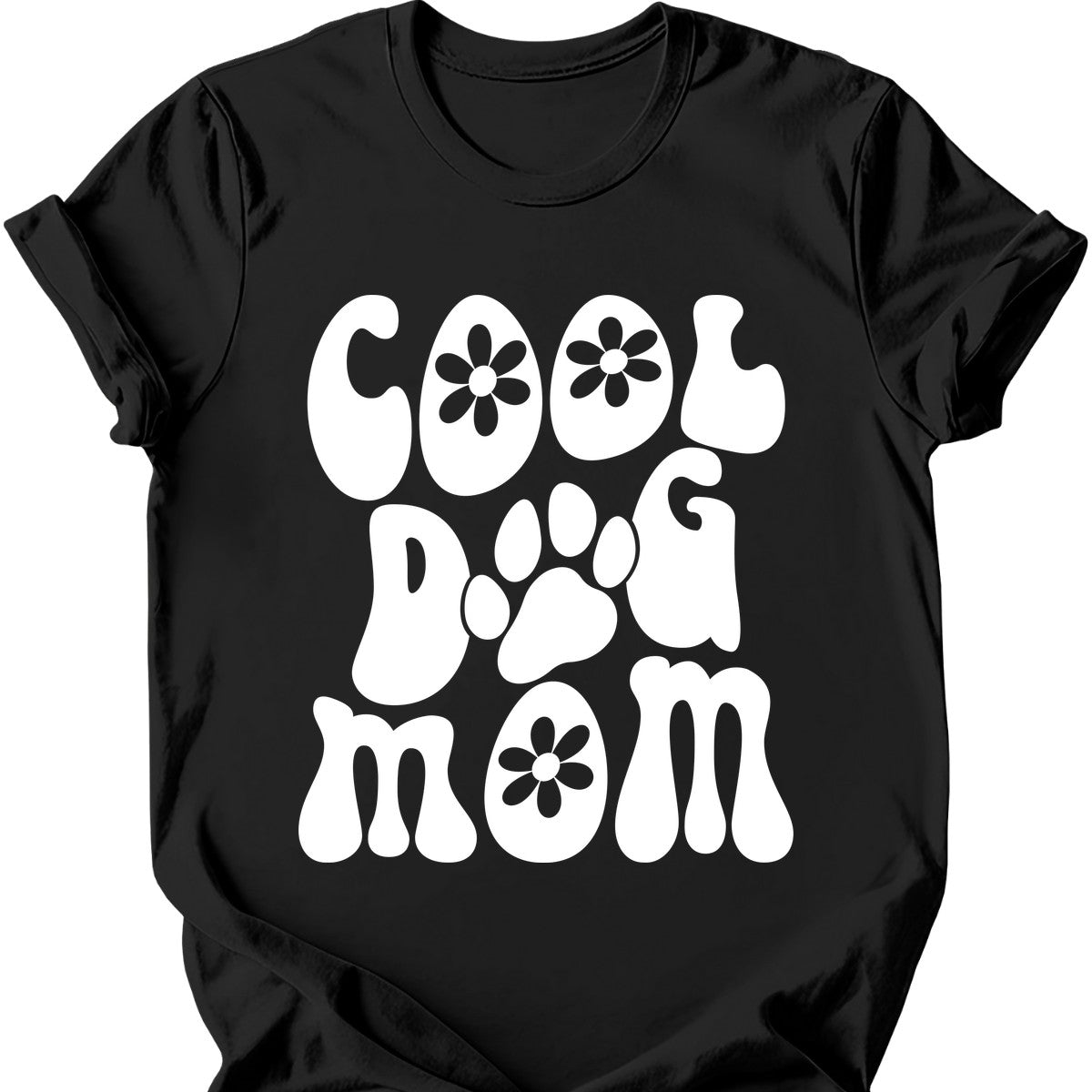 Cool Dog Mom Retro T-Shirt