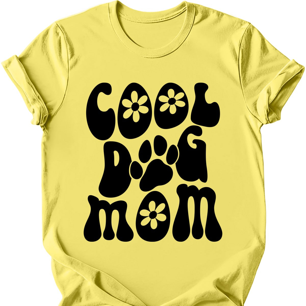 Cool Dog Mom Retro T-Shirt