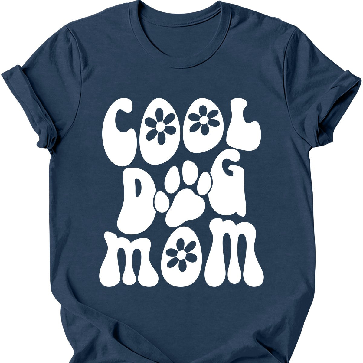 Cool Dog Mom Retro T-Shirt