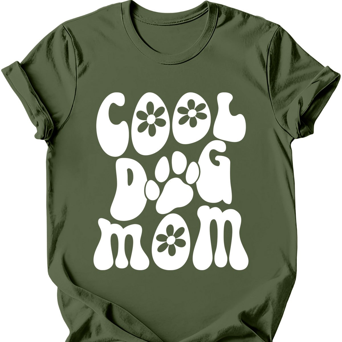 Cool Dog Mom Retro T-Shirt