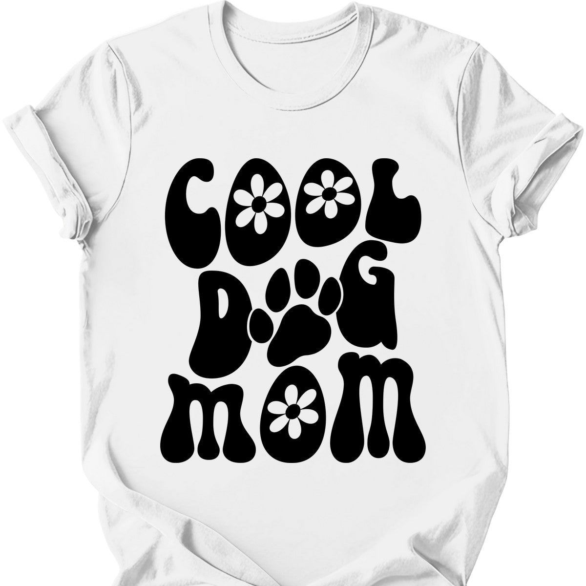 Cool Dog Mom Retro T-Shirt