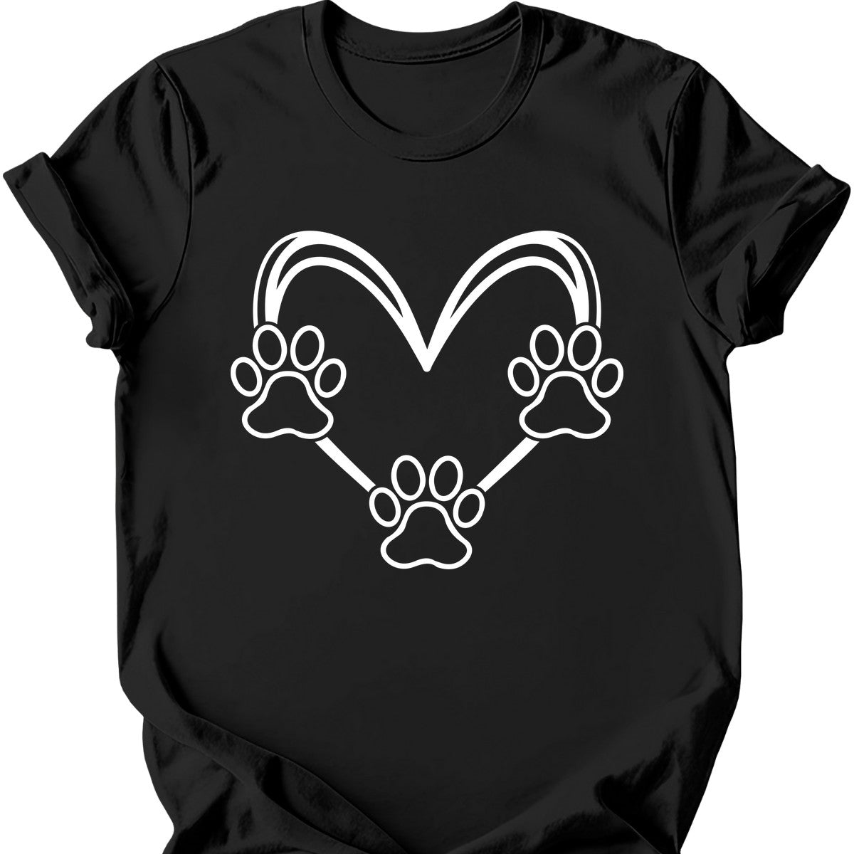 Dog Paw Heart T-Shirt