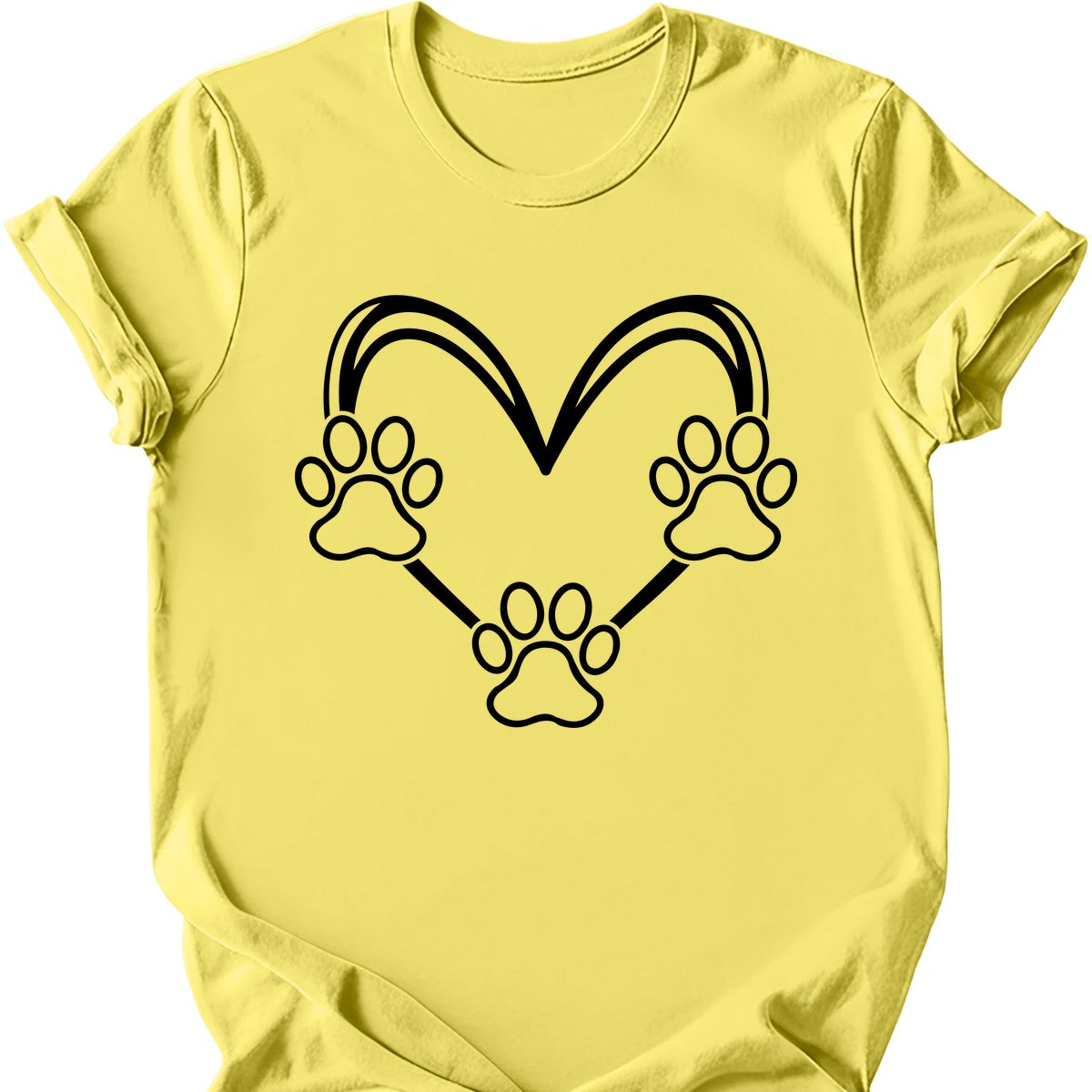 Dog Paw Heart T-Shirt