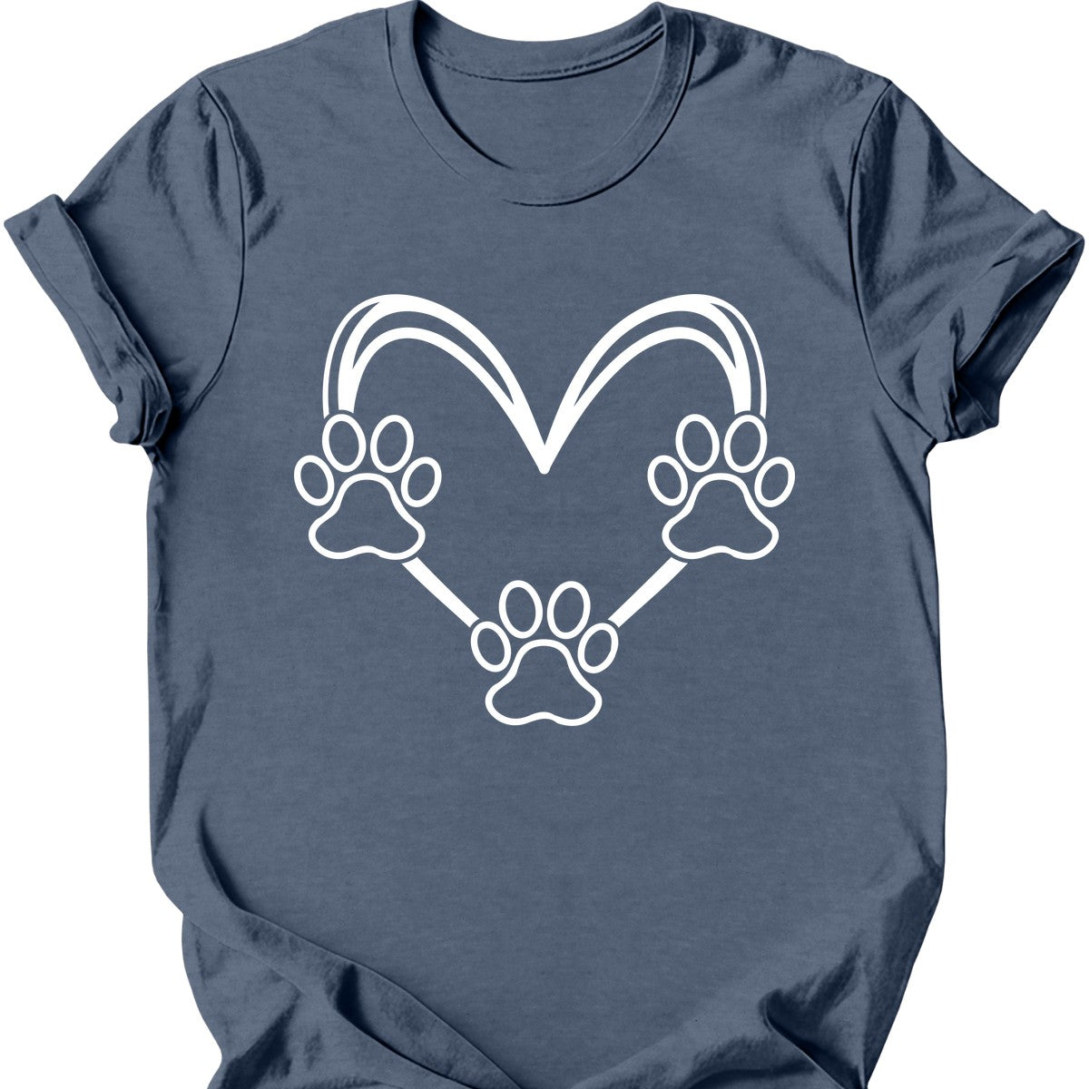 Dog Paw Heart T-Shirt