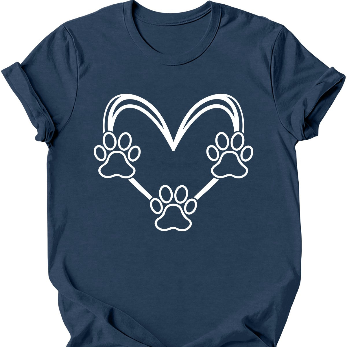 Dog Paw Heart T-Shirt