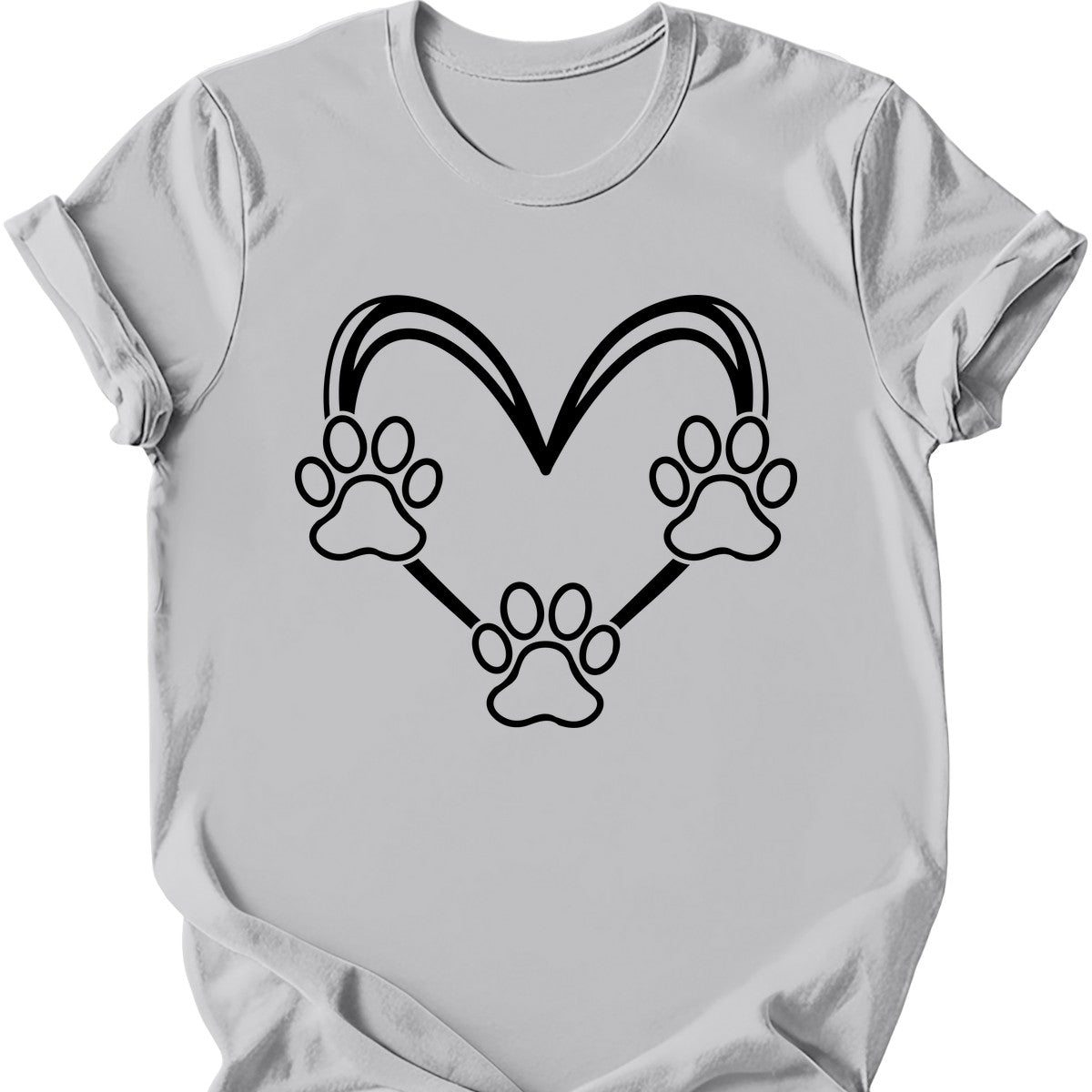 Dog Paw Heart T-Shirt