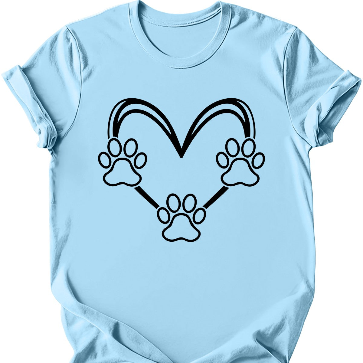 Dog Paw Heart T-Shirt