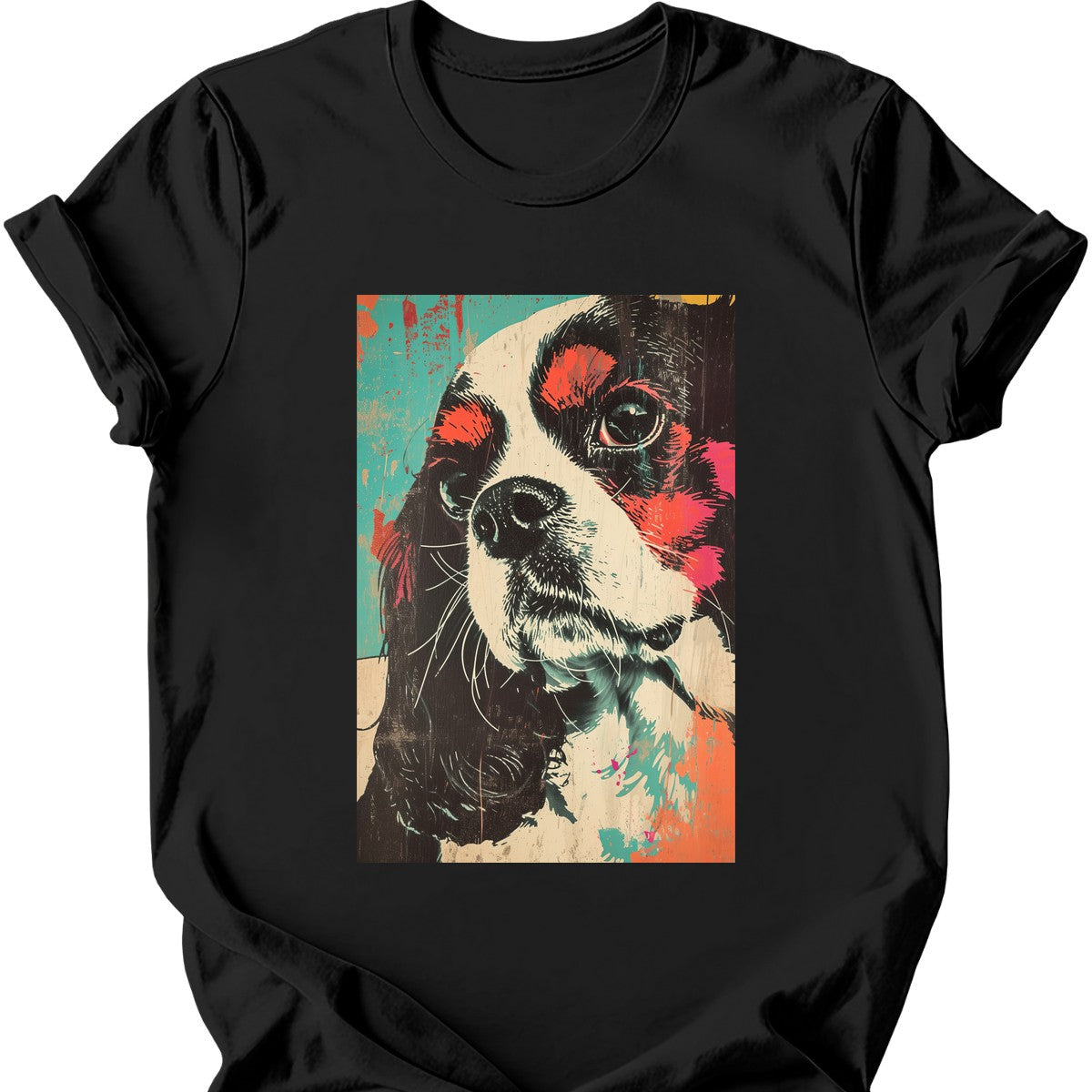 King Charles Cavalier - Punk Dog T-Shirt