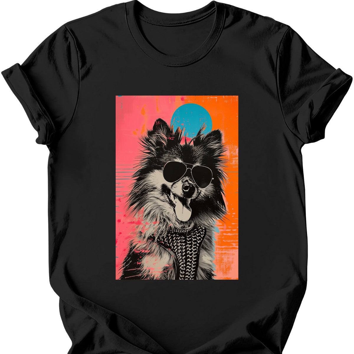 Keeshond - Punk Dog T-Shirt