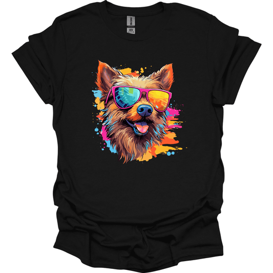 Australian Terrier - Top Dog T-Shirt - Black