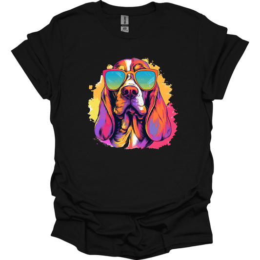 Basset Hound - Top Dog T-Shirt - Black