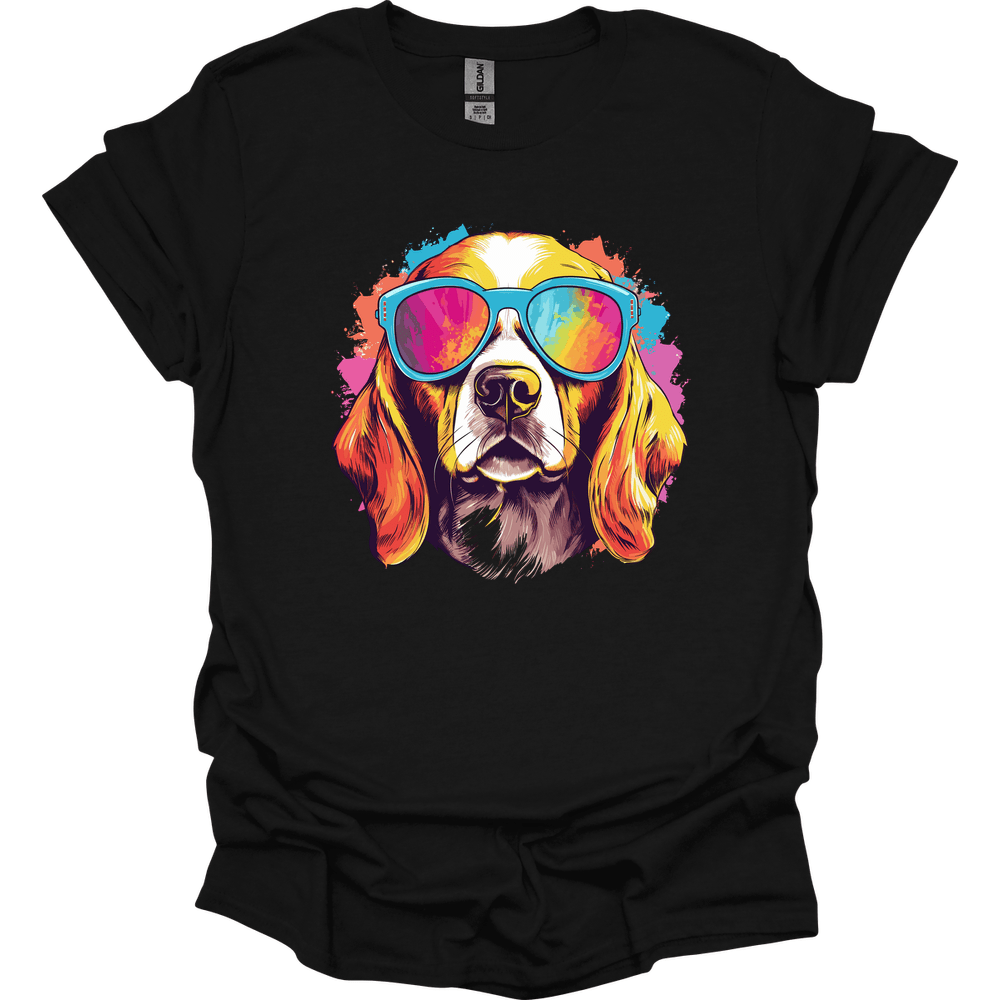 Beagle - Top Dog T-Shirt - Black