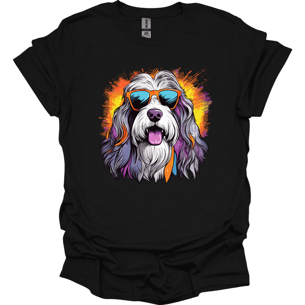 Bearded Collie - Top Dog T-Shirt - Black
