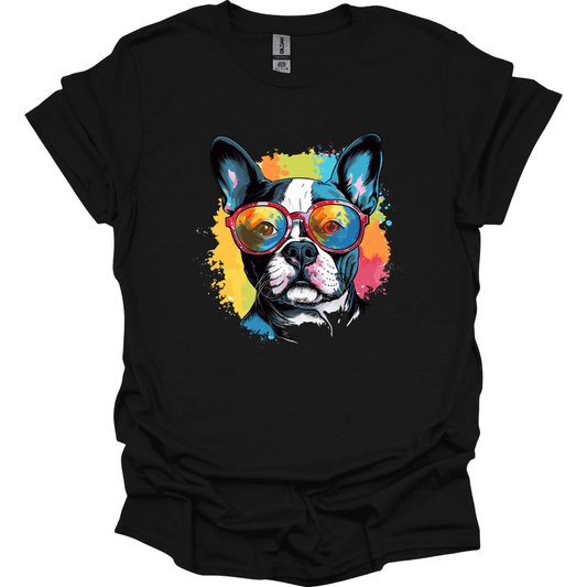 Boston Terrier - Top Dog T-Shirt - Black